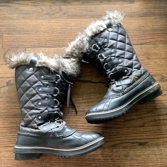 Sorel Tofino ll winter faux lined winter boots quilted shaft waterproof woman 7 - Picture 2 of 9